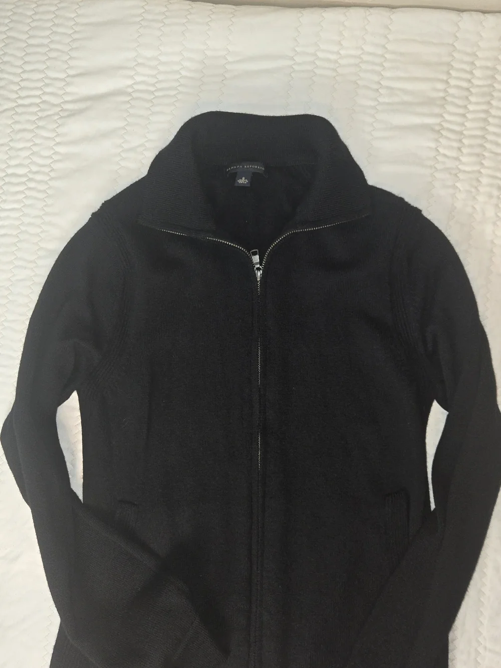 Banana Republic Black Men's Full-Zip Sweater